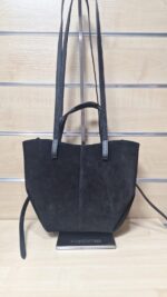 nr 77 - czarny welur worek skóra naturalna