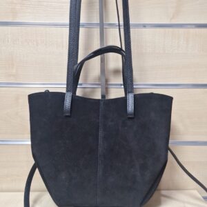 nr 77 - czarny welur worek skóra naturalna